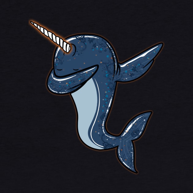 Funny Narwhal Dab Shirt Dabbing Narwhal by ChristianCrecenzio